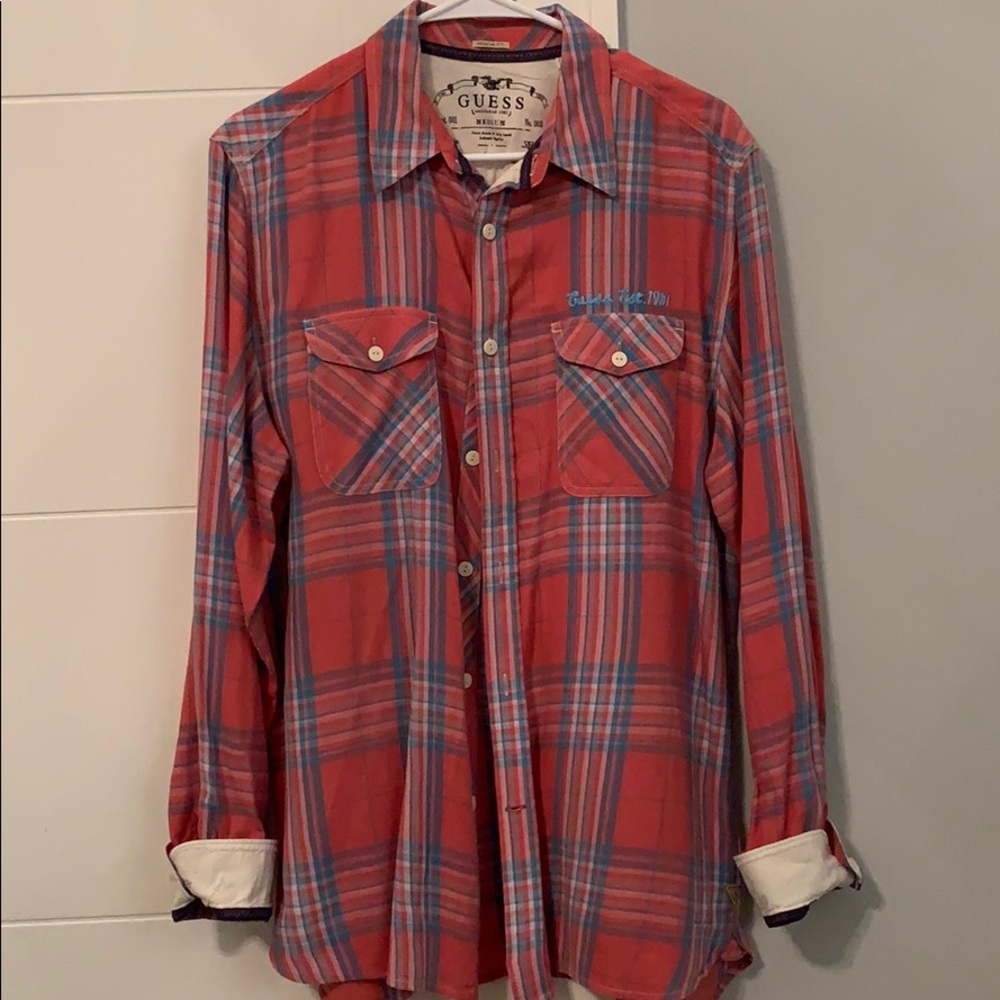 Guess long-sleeve, button-down shirt